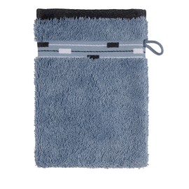 frottana Magic Wash Mitt, 15 x 20 cm, 100% Cotton, Bluestone