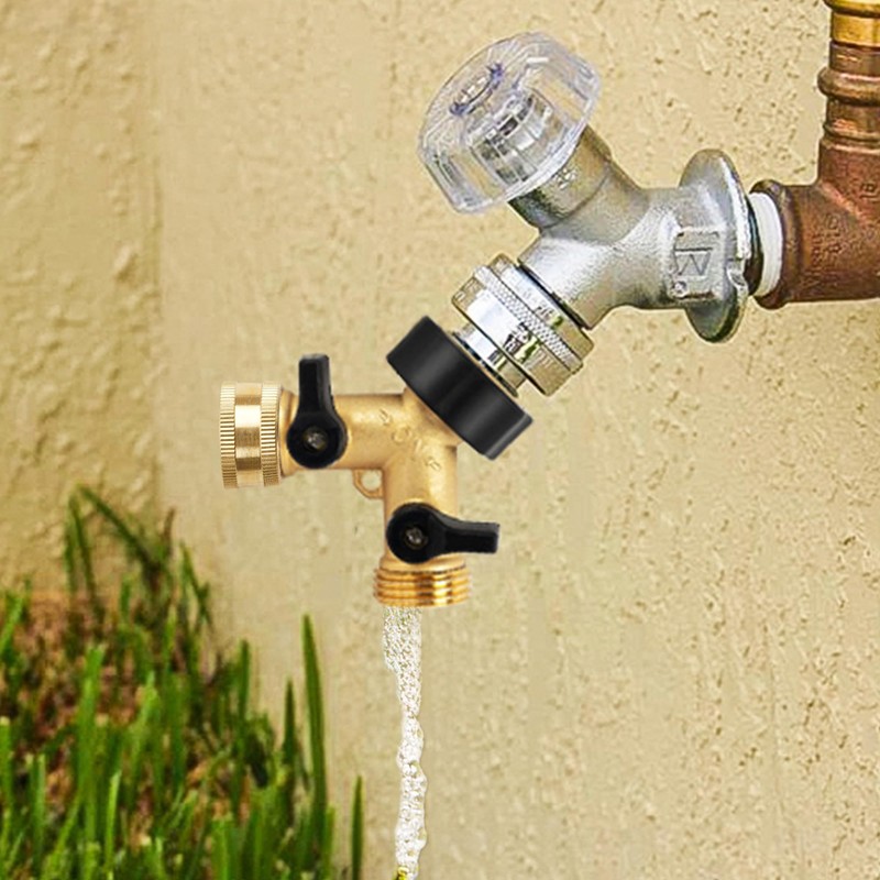Hourleey Brass Garden Hose End Caps, 4 Pack 3/4" Female