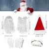 Gxlaihly Santa Beard Wig Hat Set, Santa Claus Wig and