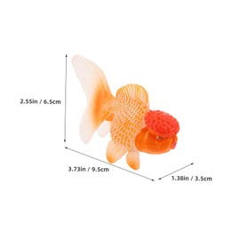Gatuida Plastic Goldfish Ornament for Aquarium Tank Lifelike Simulation Goldfish Model for Bath Fun Miniature Decoration for Fish Tank No Maintenance Required