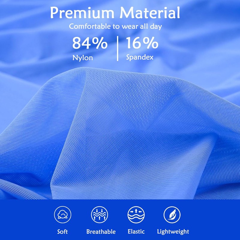 Calzoncillos de malla sexy para hombre, ropa interior transparente, Azul
