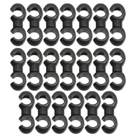 Saipor 20pcs Bike Cable Clasps S-Hook Clips Bicycle Rotatable for Brake Cable MTB Bike Road Bicycle