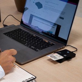 Woxter DNI Electrónico - Lector de tarjetas de memoria, color azul #7839