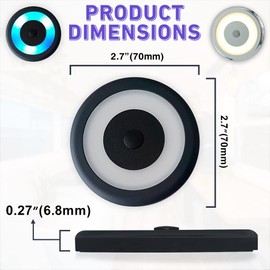 MARVIX Ceiling Light 12v 24V Spotlight - 70mm Dome Light With Integrated Touch Switch Dimmer - 3200k Warm White LED for RV, Motorhome, Camper, Caravan & Boat