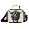 ALAZA Black Bull Kids Lunch Box Girls Boys Insulated Lunchbox