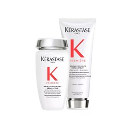KERASTASE Premier Kit Tratamiento Para Cabello Shampoo Bain (250Ml) y Acondicionador Fondant (200Ml)