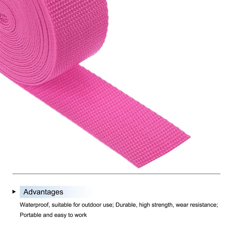 MECCANIXITY Lightweight Polypropylene Webbing Strap 1 1/2" 5 Yard Backpack