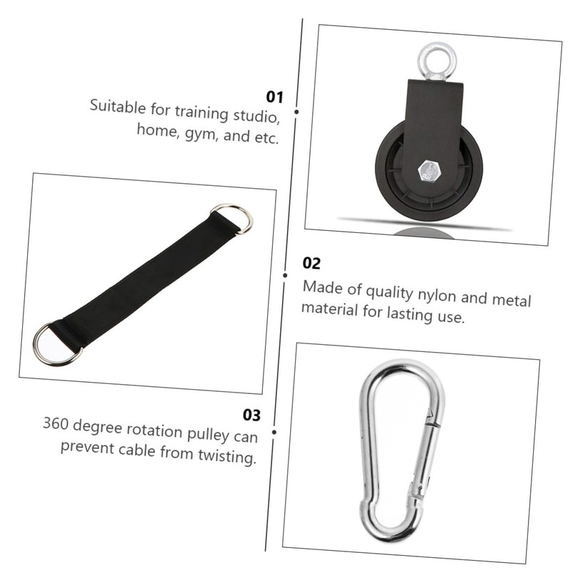 GRIRIW 1 Set Fitness Pulley System Silent Lifting Bearing for