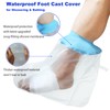 Tideshake 100% Waterproof Foot Cast Cover for Showering, Reusable Adult