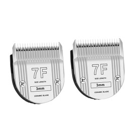 Detachable Pet Dog Grooming Clipper Ceramic Blade,Compatible with Whal Arco, Bravura, Chromado, Creativa, Figura & Motion - Pet, Dog & Horse Clippers,Size 7F Cut Length 1/8"(3mm)