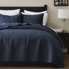 palassio Navy Blue 100% Cotton Quilt King Size Bedding Sets