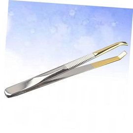 FOMIYES Portable Eyebrow Clip Stainless Steel Eyelash Tweezers Makeup Tweezer for Hair Removal
