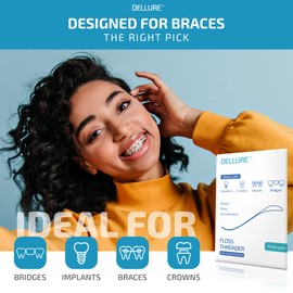 Curved Floss Threaders 100 Envelopes of 10 (1000 Threaders)
