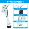 vibedor 1 Pack Kick Down Door Stopper, White Heavy Duty
