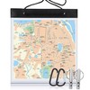 SANNIX Waterproof Map Case Transparent Map Cover with Clear Window
