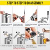 MRbrew 64oz Mini Keg Growler Portable Draft Beer Dispenser System