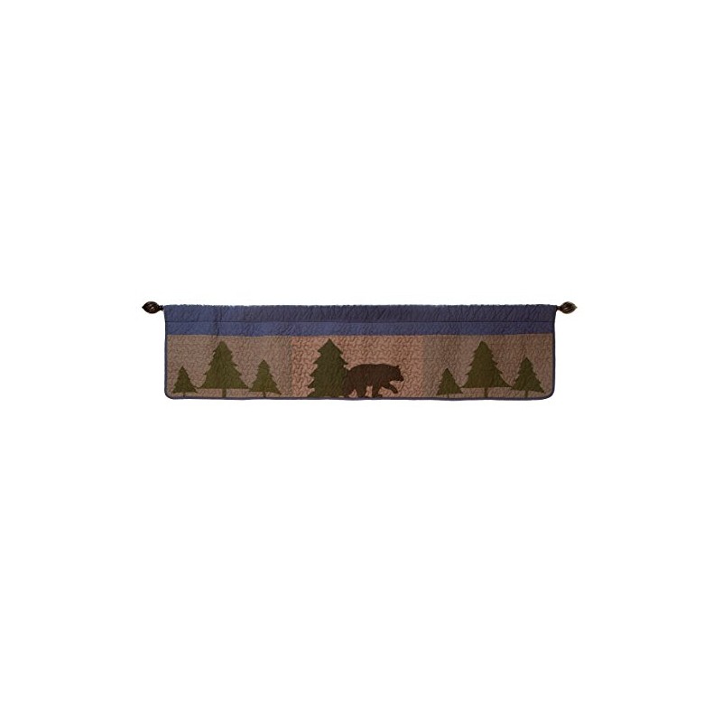 Carstens, Inc Bear & Basket Patchwork Valance
