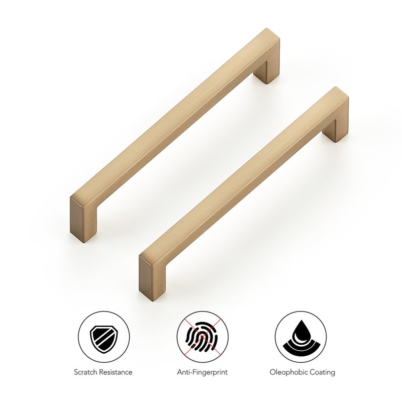 Ravinte 20 Pack Solid 4 Inch Hole Center Slim Square