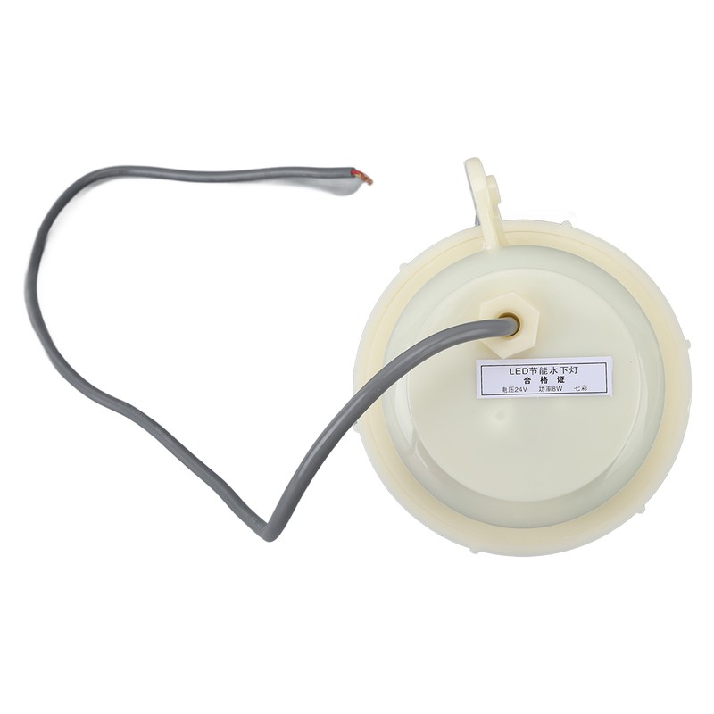 LED Pool Lights 140mm Waterproof 8W AC24V Engineering Plastic Colorful