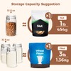 ComSaf Glass Jars with Airtight Lid Set of 3, Mason