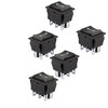WANGCL 5PCS Rocker Switch Toggle Switch Reset Switch AC 250V