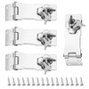 TOVOT 4PCS 4" Keyed Hasp Locks Door Hasp Latches Lock