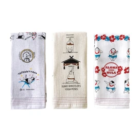 Contex: Towel Tenugui <57553-90>, Set of 3, Face Towel, Cloth Cloth (Sumo, Sauna, Sumo Yoga, Sumo Hula)