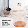 36pcs Silicone Chair Leg Cover Elastic Soft Transparent Chair Feet