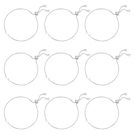UNICRAFTALE 24 cm 10 Pieces Brass Slider Bracelet Adjustable Slider Bracelet with Zirconia Box Chain Extender Chain Bracelet Chain for Jewellery Making DIY Stainless Steel Colour