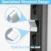24 Pcs Shelf Clips for Metal Shelving, Cabinet Shelf Clips