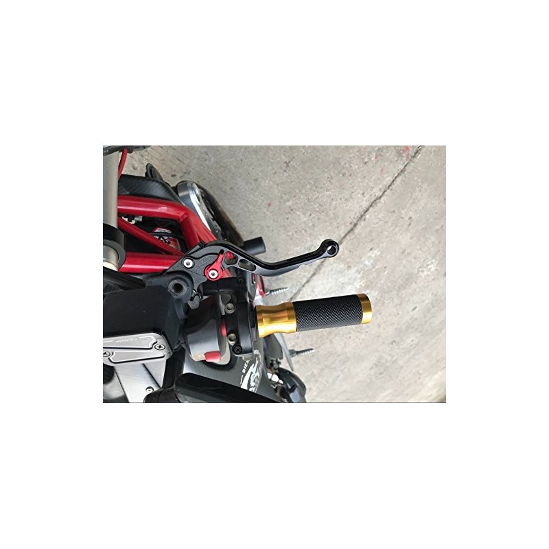 FXCNC CNC Aluminum Short Adjustable Brake Clutch Levers Compatible with