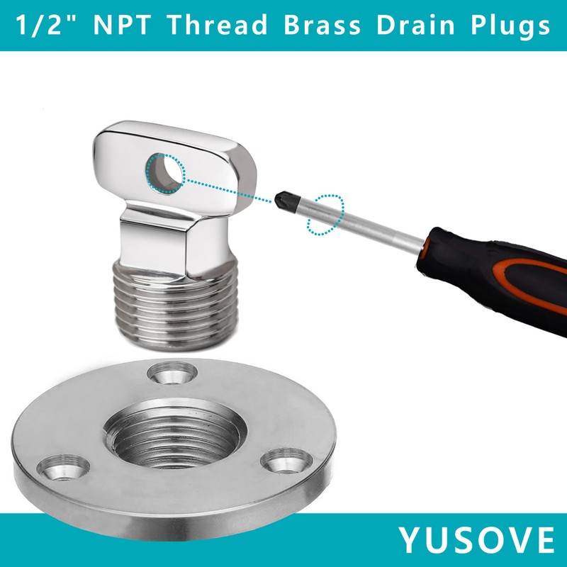 Marine Drain Plug Kit 316 Stainless Steel Boat Drain Plug
