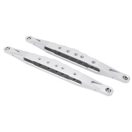 2pcs RC Aluminum Alloy Rear Lower Trailing Arms for LOSI SUPER BAJA REY 2.0 1/6 RC Short Course Off Road CarSilver