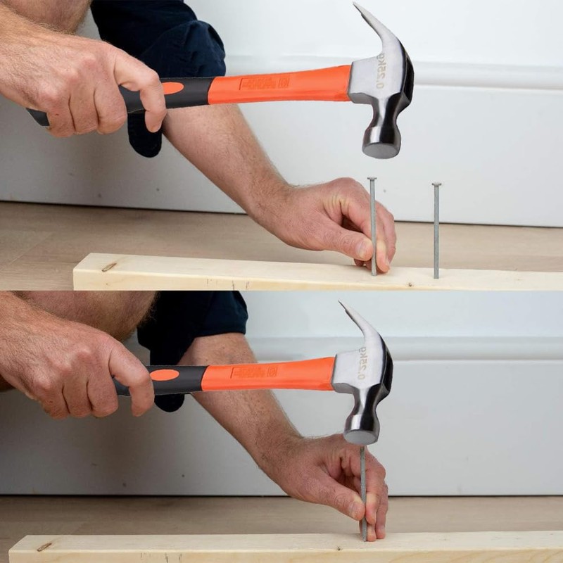 Claw Hammer 225G (8OZ) Carbon Steel Forging Small Hammer Rust-Proof