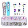Various Colors Of Nail Art Rhinestones Gem Crystals