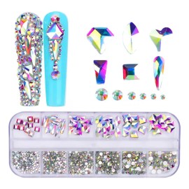 Various Colors Of Nail Art Rhinestones Gem Crystals                                                                                                   