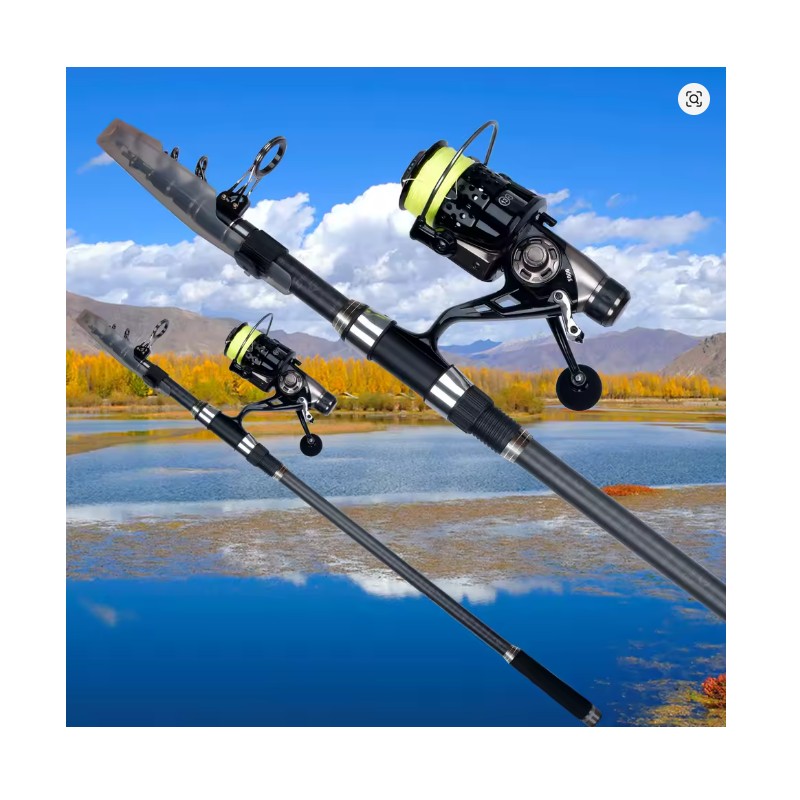 Toolzia Carbon Telescopic Surf Fishing Rod - Travel Spinning Rod