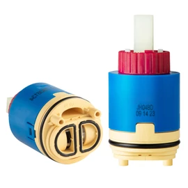 JH04BD Ceramic Pressure Balance Cartridge, JH04BD Shower Cartridge Replacement, Compatible with FC9AC010 Ceramic Plastic Faucet Cartridge, for Tub and Shower Faucet