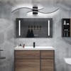 CANEOE Modern Led Wall Light, 39inch Black Indoor Led Wall