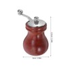Zerodeko 1pc Pepper Mill with Crank Handle Wooden Salt and