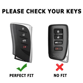 0BT59 Keychain for Lexus Key Fob Cover Key Case Fit for 2018-2025 ES LS LC UX NX RX GX TX LX 200T/250h/300h/350h/460/500h/550h/600 Pink