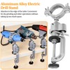 360 Degree Table Bench Clamp Vise Drill Rack Support Electric