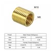 sourcing map Thread Reducing Nuts Insert M10 x 1mm Male