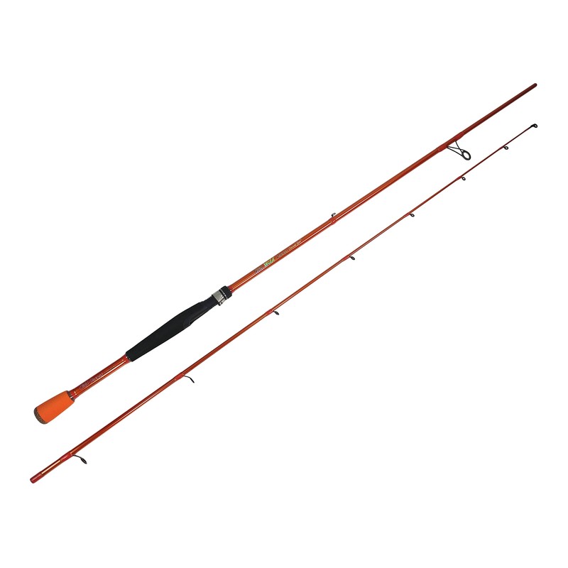 Carrot Stix Collapsible 2 Piece Spinning Wild Wild Orange Fishing