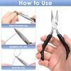 Billbotk Chain Nose Pliers For Jewelry Making, Flat Nose Jewelry