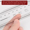 sourcing map Pack of 2 Flexible Films Ruler 60 cm