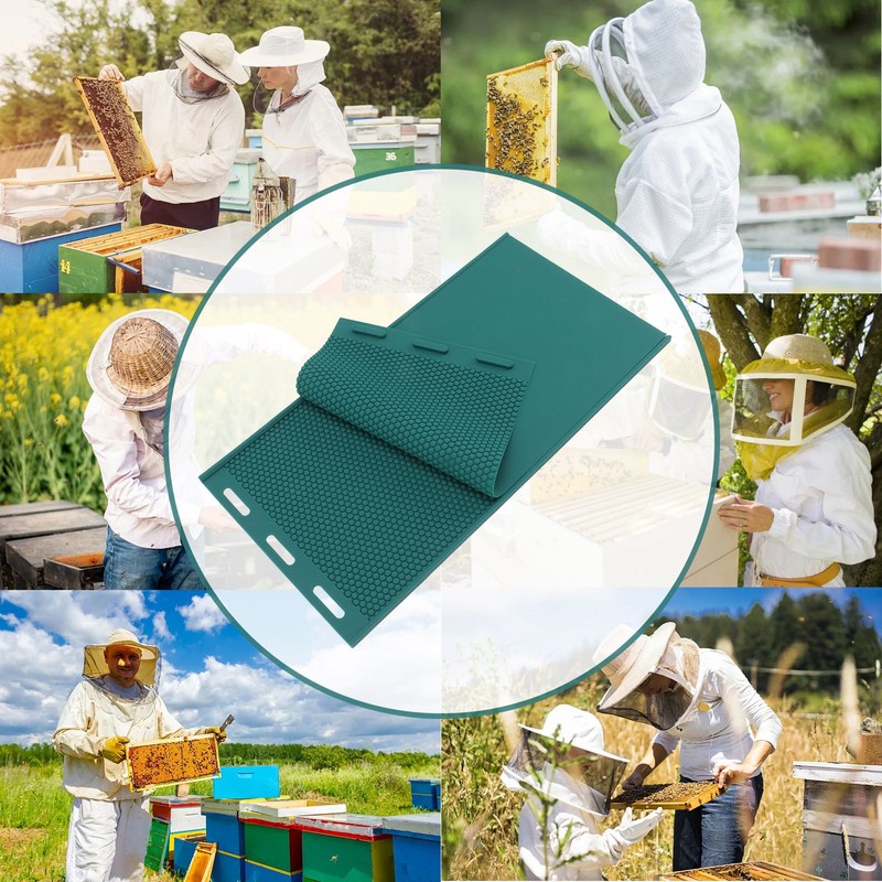 2Pcs Honeycomb Sheet DIY Beeswax Press Mold Light Weight Beehive