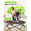 FitNexus 42" Foldable Mini Trampoline- 450lb Capacity Fitness Rebounder w/3-Level