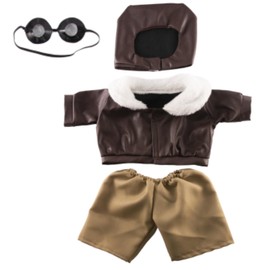Aviator / Pilot Outfit with Googles - 16inch/40cm - Teddy Bear Clothes fits Build a Bear