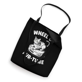 Wheel Of Fur-Tune Cat Joke Robot Vacuum Cleaner Cat Tote Bag